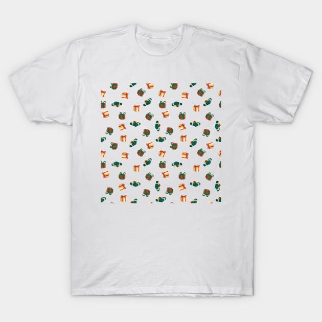 Christmas Gifts Pattern Design 9 T-Shirt by gusstvaraonica